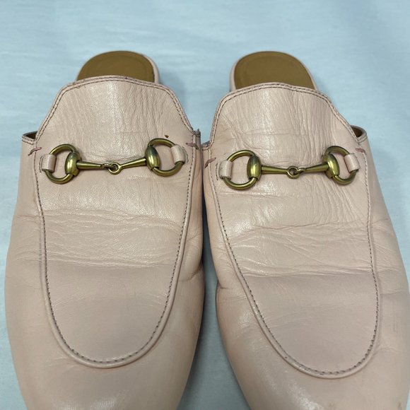 Gucci Vintage "Pink" Princetown Leather Mules - Size 39 (8.5) - Picture 2 of 8